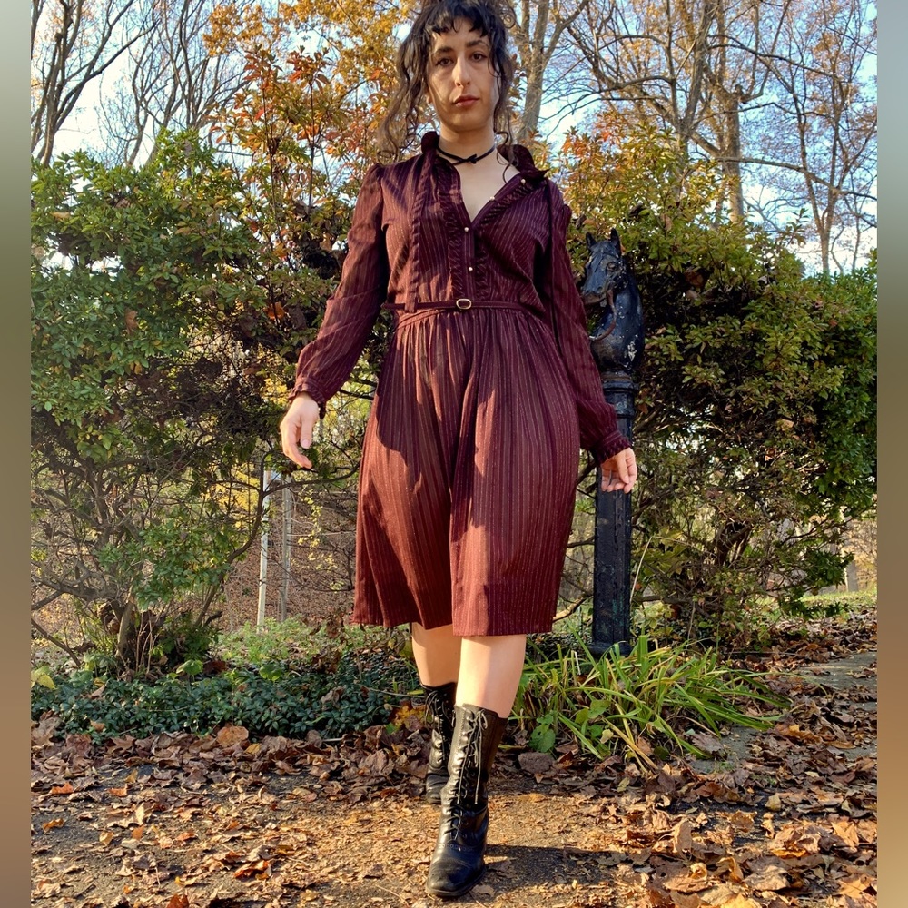‼️SOLD ON DEPOP‼️Vintage 70s Sheer Dress ✨ - Picture 1 of 8